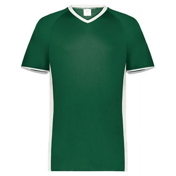 Augusta Sportswear B30534274 Cutter V-Neck Jersey, Columbia Blue & White - Medium