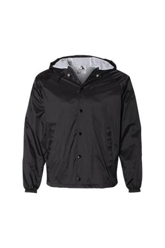 B88534506 Hooded Coachs Jacket, Black - Extra Large