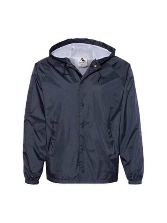 B88534656 Hooded Coachs Jacket, Navy - Extra Large