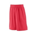 thumbnail image 1 of Augusta Sportswear Boy's Long Tricot Mesh Short/Tricot Lined, Red, Large, 1 of 2