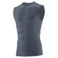thumbnail image 1 of Augusta Sportswear Boys' Sleeveless Compression Shirt L Graphite, 1 of 5