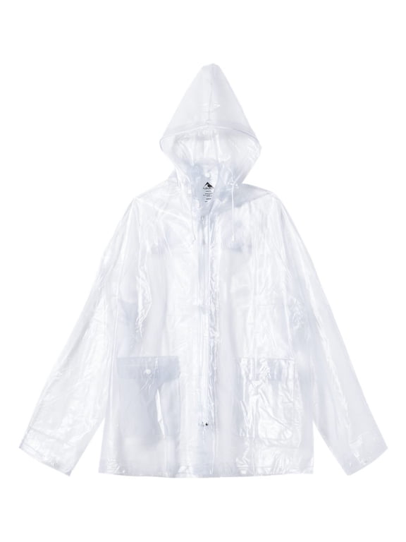 Clear Hooded Rain Jacket