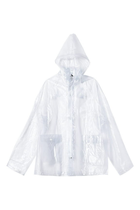 Clear Hooded Rain Jacket