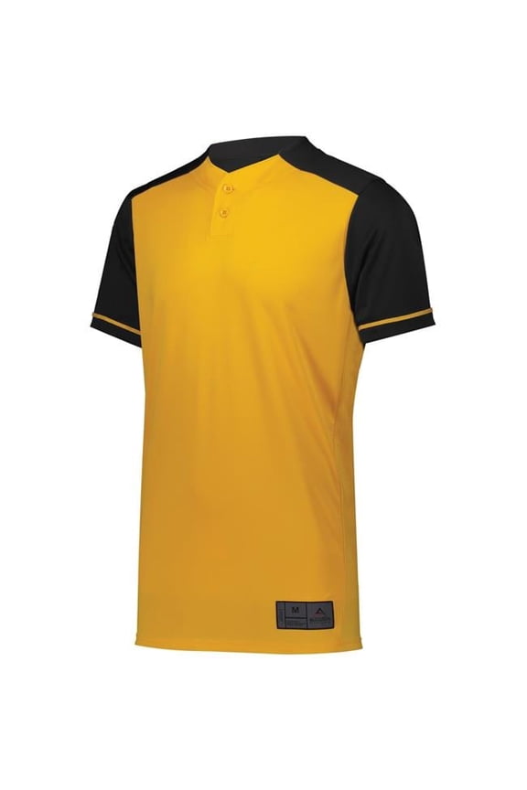 1568.294.M Closer Baseball Jersey, Columbia Blue & Navy - Medium