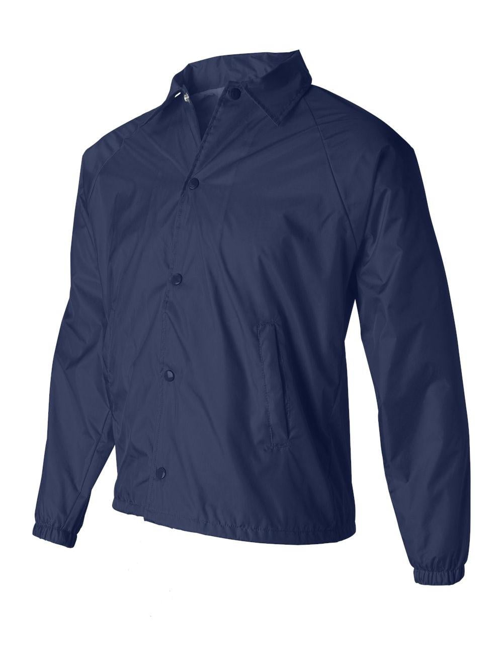 NYLON COACH'S JACKET/LINED COL BLUE L - Walmart.com