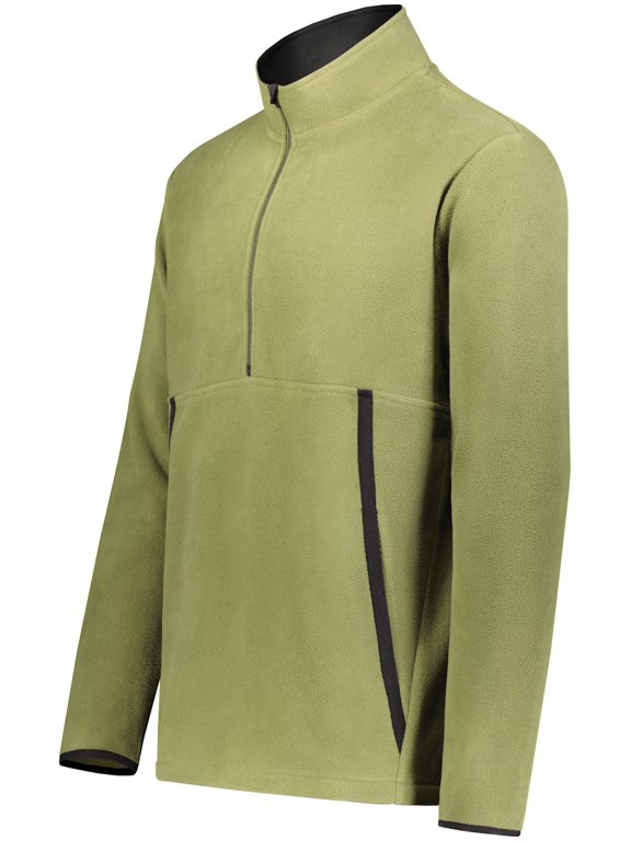 - Eco Revive Polar Fleece Quarter-Zip Pullover - 6855, OLIVE, 3XL