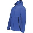 thumbnail image 1 of Augusta Sportswear B30034752 Eco Revive Youth Polar Fleece Hooded Full-Zip Jacket, Royal - Extra Small, 1 of 1