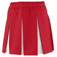 thumbnail image 1 of Augusta Sportswear Girl's Liberty Skirt, Red/ White, Small, 1 of 2