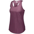 thumbnail image 1 of Augusta Sportswear Girls Lux Triblend Tank Top, Maroon Heather - Large, 1 of 3