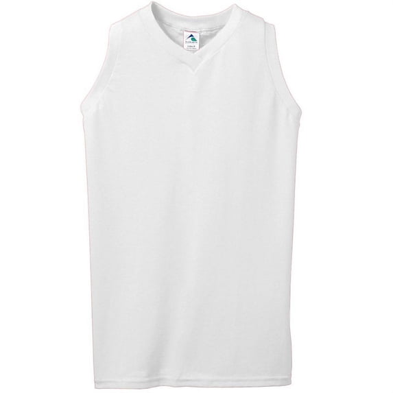 Augusta Sportswear Girls Sleeveless V-Neck Poly/Cotton Jersey - 557