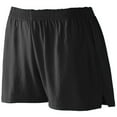 thumbnail image 1 of Augusta Sportswear Girls Trim Fit Jersey Short, Black, Medium, 1 of 2