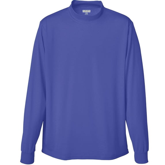 Augusta Sportswear L MEN'S WICKING MOCK TURTLENECK Purple 797