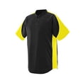 thumbnail image 1 of Augusta Sportswear L Mens Blast Baseball Jersey Black/Power Yellow/White 1530, 1 of 2