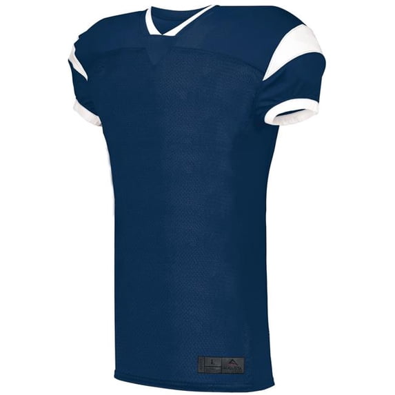 Augusta Sportswear L Slant Football Jersey Navy/White 9582