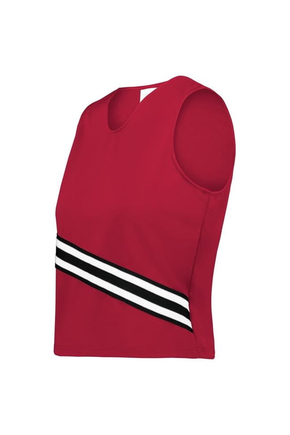 6923.952.S Ladies Cheer Squad Shell, Scarlet, Black & White - Small