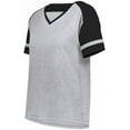 thumbnail image 1 of Augusta Sportswear 2914.73S.S Ladies Fanatic 2.0 T-Shirt, Grey Heather & Black - Small, 1 of 5