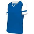 thumbnail image 1 of Augusta Sportswear 2914.280.3XL Ladies Fanatic 2.0 T-Shirt, Royal & White - 3XL, 1 of 5