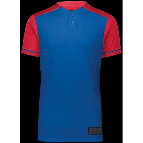 Augusta Sportswear M Boys CLOSER JERSEY Royal/Scarlet 1569