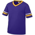 thumbnail image 1 of Augusta Sportswear M Boys SLEEVE STRIPE JERSEY Purple/Gold/White 361, 1 of 4