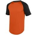 thumbnail image 1 of Augusta Sportswear M Wicking Short Sleeve Baseball Jersey Orange/Black 1508, 1 of 2