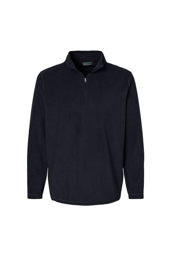 B24534504 Men Eco Revive Micro-Lite Fleece Quarter-Zip Pullover, Black - Medium