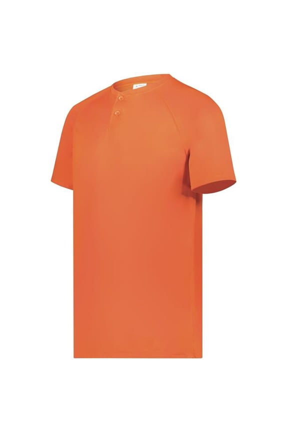 Sportswear Men's Attain Wicking Two-Button Baseball Jersey-Enhance Softball Performance Attire, Orange