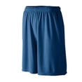 thumbnail image 1 of Augusta Sportswear Men's Longer Length Wicking Short W/ Pockets, Navy, Small, 1 of 2