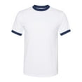 thumbnail image 1 of Augusta Sportswear Men's Small Ringer tee Shirt, White/Navy, 1 of 3