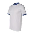 thumbnail image 1 of Augusta Sportswear Men's Small Ringer tee Shirt, White/Royal, 1 of 3