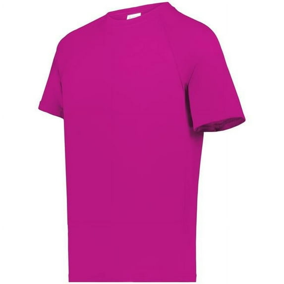 Augusta Sportswear Men's Wicking Tee Shirt, Power Pink, Large