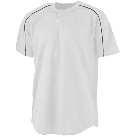 Augusta Sportswear Men's Wicking Two-Button Baseball Jersey