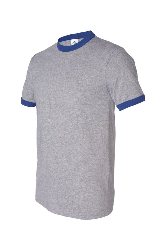Sportswear Men's XX-Large Ringer tee Shirt, Athletic Heather/Royal