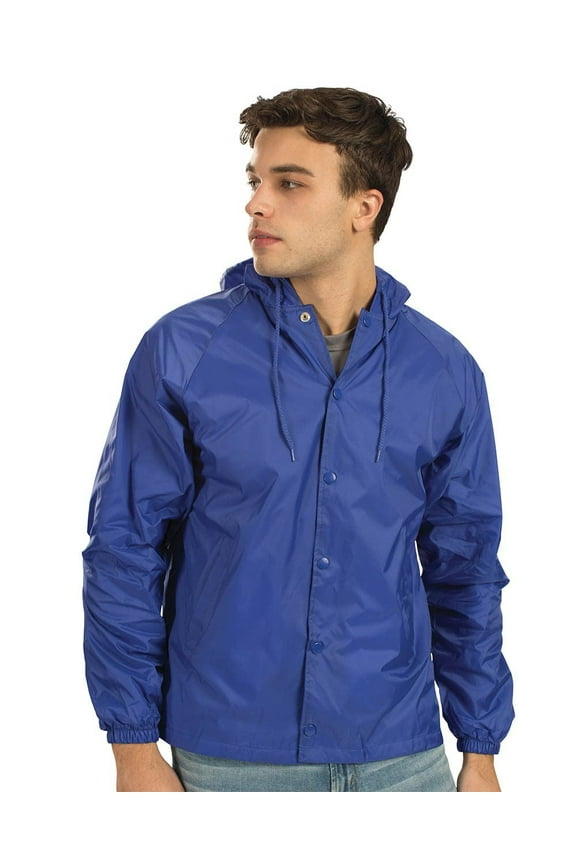 Mens Hooded Coachs Jacket