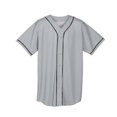 thumbnail image 1 of Augusta Sportswear Mens Wicking Mesh Button Front Jersey with Braid Trim, 1 of 2