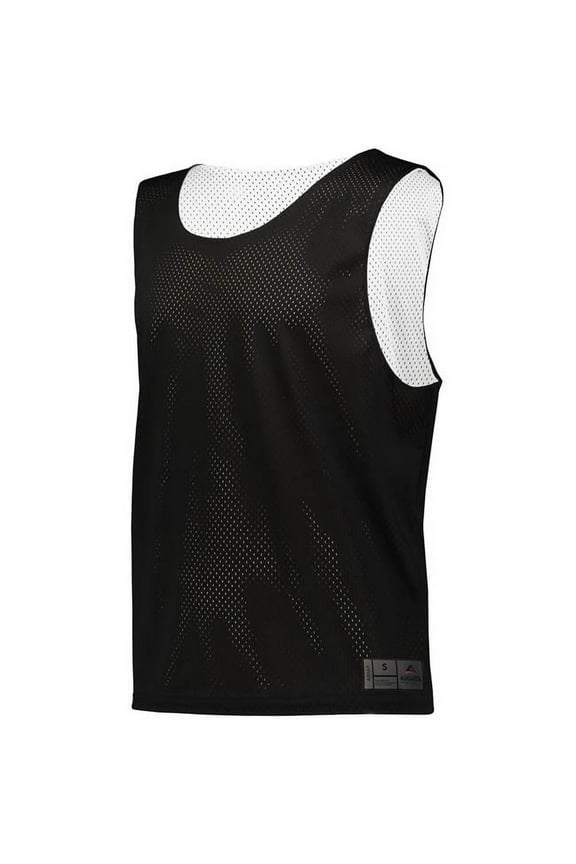 Mesh Reversible Pinnie Top, Graphite & White - Medium
