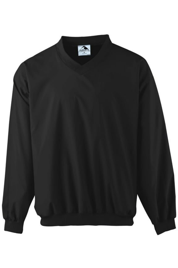Moisture Wicking Polyester Micro Poly Wind shirt Black, (Unisex)