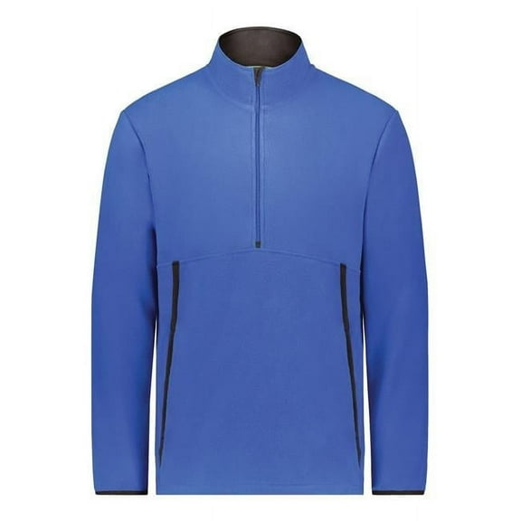 Augusta Sportswear B29434653 Eco Revive Youth Polar Fleece Quarter-Zip Pullover, Navy - Small