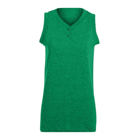 Augusta Sportswear - New NIB - Women's Sleeveless Two Button Softball Jersey