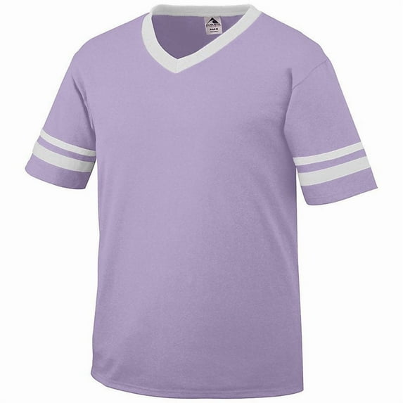 Augusta Sportswear - New - NIB - Youth V-Neck Jersey with Striped Sleeves