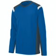 thumbnail image 1 of Augusta OBLIQUE LONG SLEEVE JERSEY RO/SL/WH L, 1 of 2