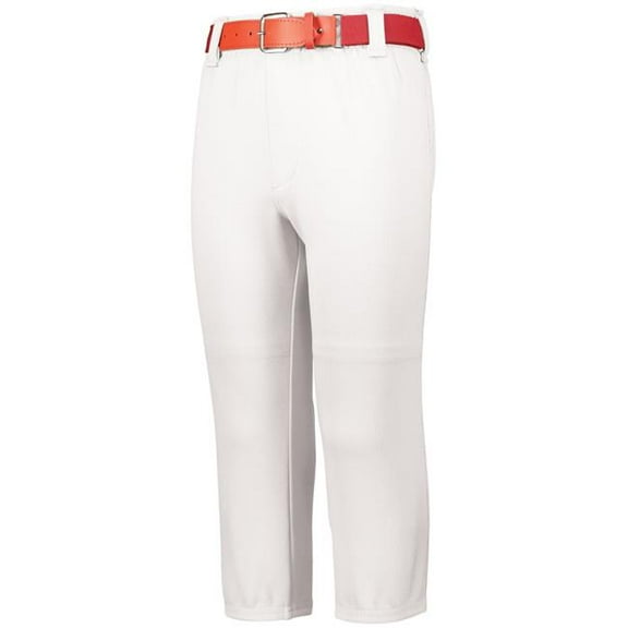 Augusta Sportswear Gamer Pull-Up Baseball Pant with Loops, White - Medium