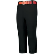 Augusta Sportswear 6850.080.XL Gamer Pull-Up Baseball Pant with Loops, Black - Extra Large