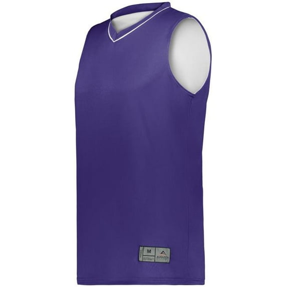 Augusta Sportswear Reversible Two Color Jersey 152 - Purple/White Size S