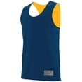 thumbnail image 1 of Augusta Sportswear - Reversible Wicking Tank - Color - Navy/ Gold - Size - XL, 1 of 2