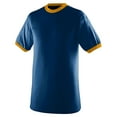 thumbnail image 1 of Augusta Sportswear 711 Youth's Ringer T-Shirt Navy/Gold L, 1 of 1