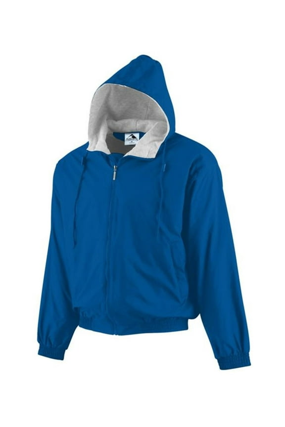 Boys' Hooded Taffeta Jacket/Fleece Lined L Royal