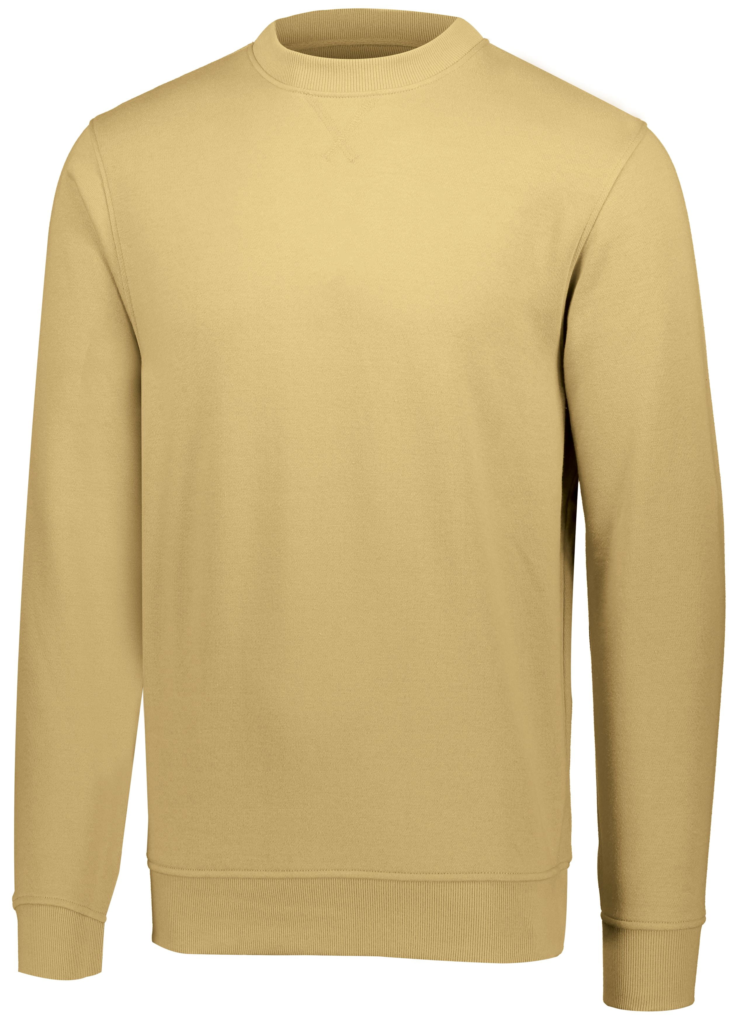 Augusta Sportswear S 60/40 Fleece Crewneck Sweatshirt Vegas Gold 5416 -  Walmart.com
