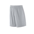 thumbnail image 1 of Augusta Sportswear S BOYS LINED TRICOT MESH SHORTS Silver Grey 843 Retired, 1 of 2