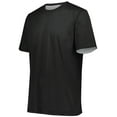 thumbnail image 1 of Augusta Sportswear S Boys Short Sleeve Mesh Reversible Jersey Black/White 1603, 1 of 7