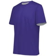 thumbnail image 1 of Augusta Sportswear S Boys Short Sleeve Mesh Reversible Jersey Purple/White 1603, 1 of 7